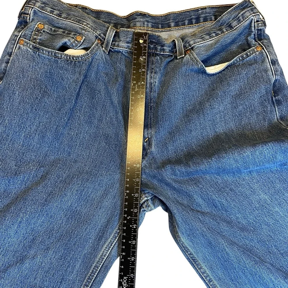Levi's 550 Denim Jeans Relaxed Fit Straight Leg Medium Wash 40x36 Men's
